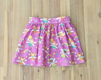Girls fairy skirt // handmade // cotton // rainbow // baby // toddler // purple // gift // twirly // magic // birthday // princess