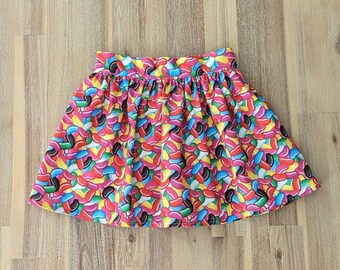 Girls jelly bean skirt // handmade // cotton // rainbow // baby // toddler // lollies // gift // twirly // tea party // birthday // candy