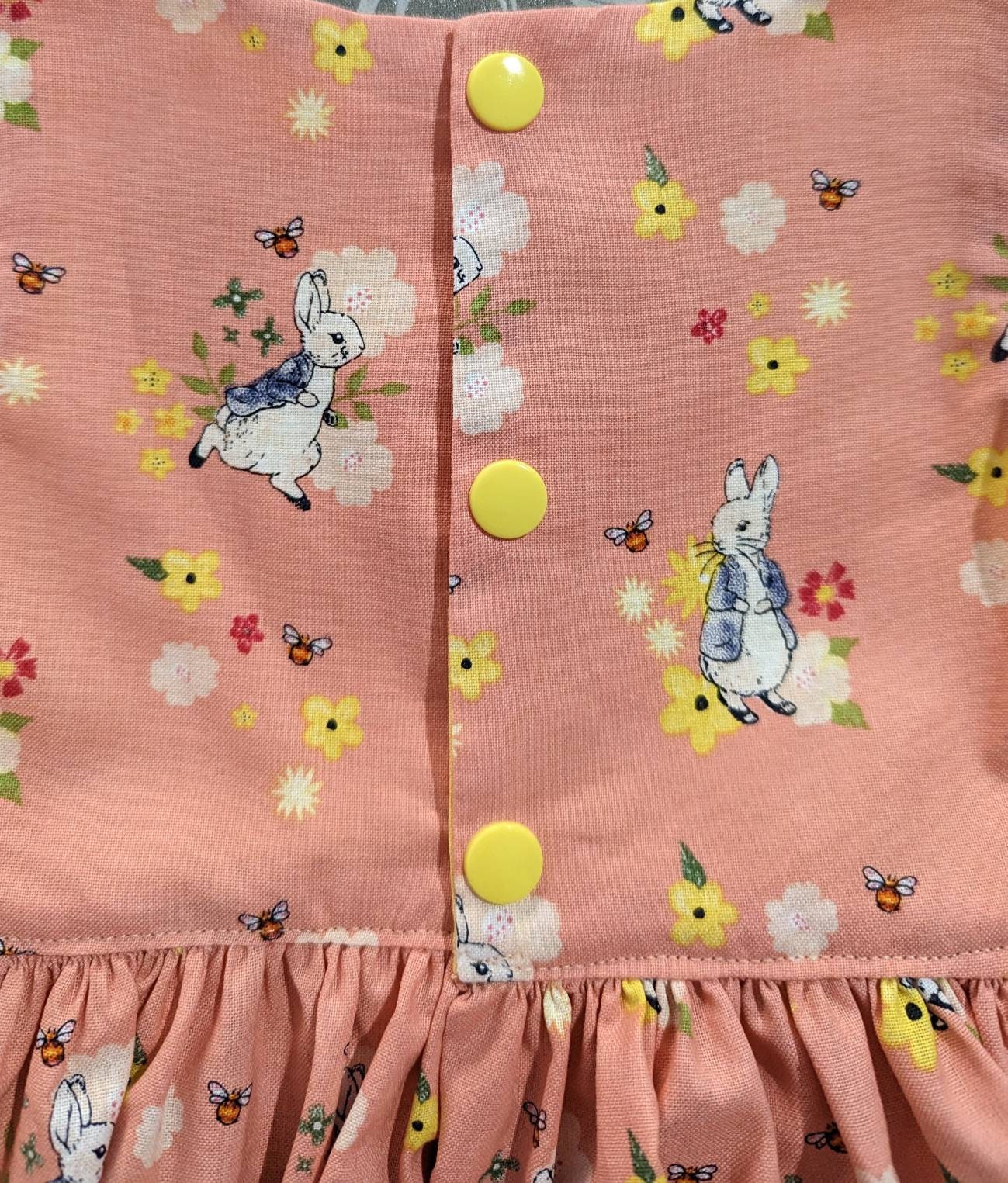 Peter Rabbit Yellow Dress Rabbit Girls Peter Rabbit Tea Party Dress // Handmade // Easter // Beatrix ...
