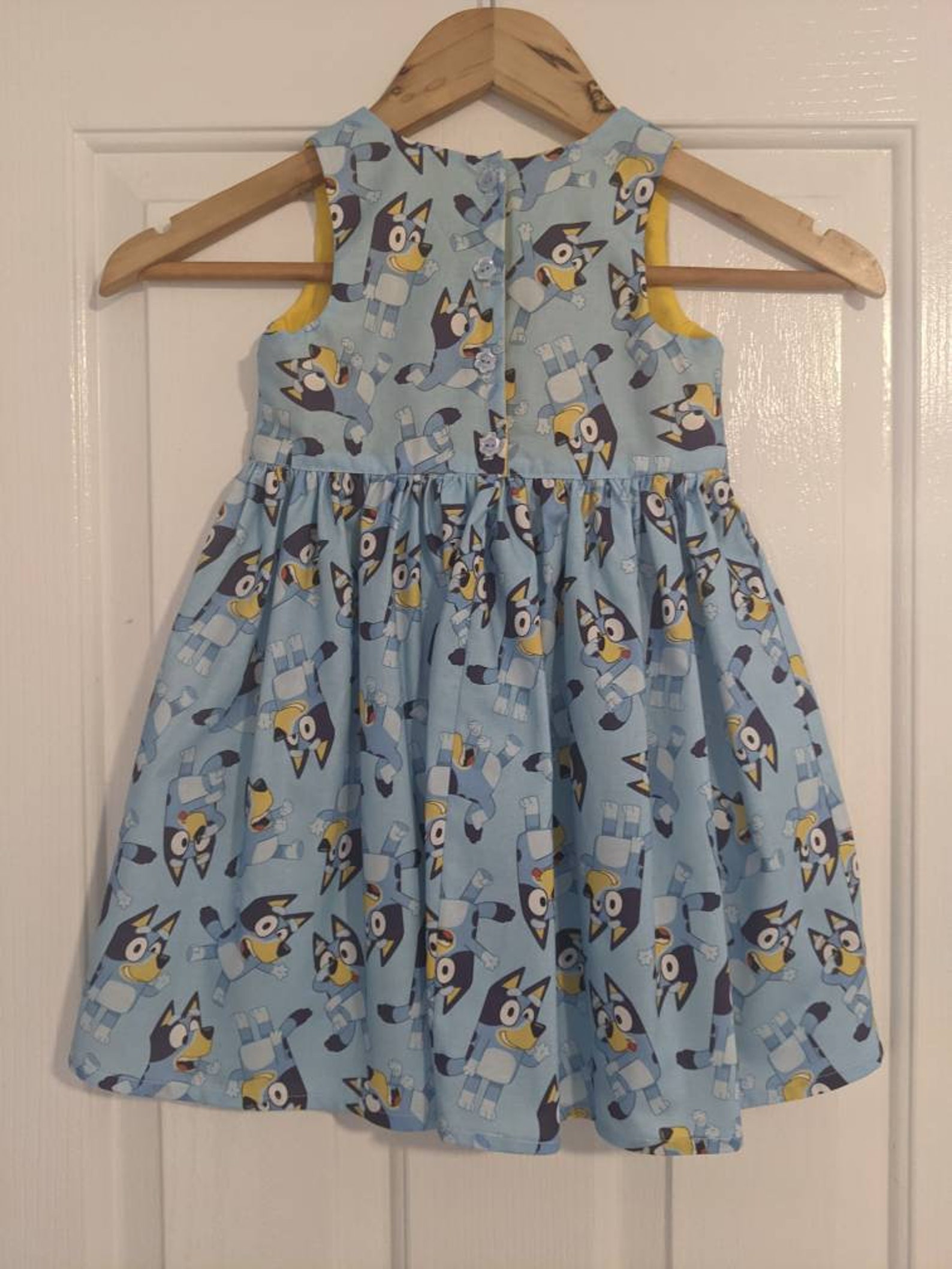 Girls bluey tea party dress // handmade // cotton // toddler Etsy