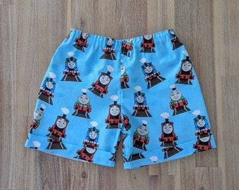 Kids Thomas the tank engine shorts // handmade // cotton // boys // unisex // girls // Percy // toddler // baby // unisex // Gordon //