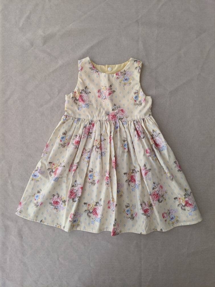 Girls tea party dress // handmade // cotton // baby // toddler | Etsy