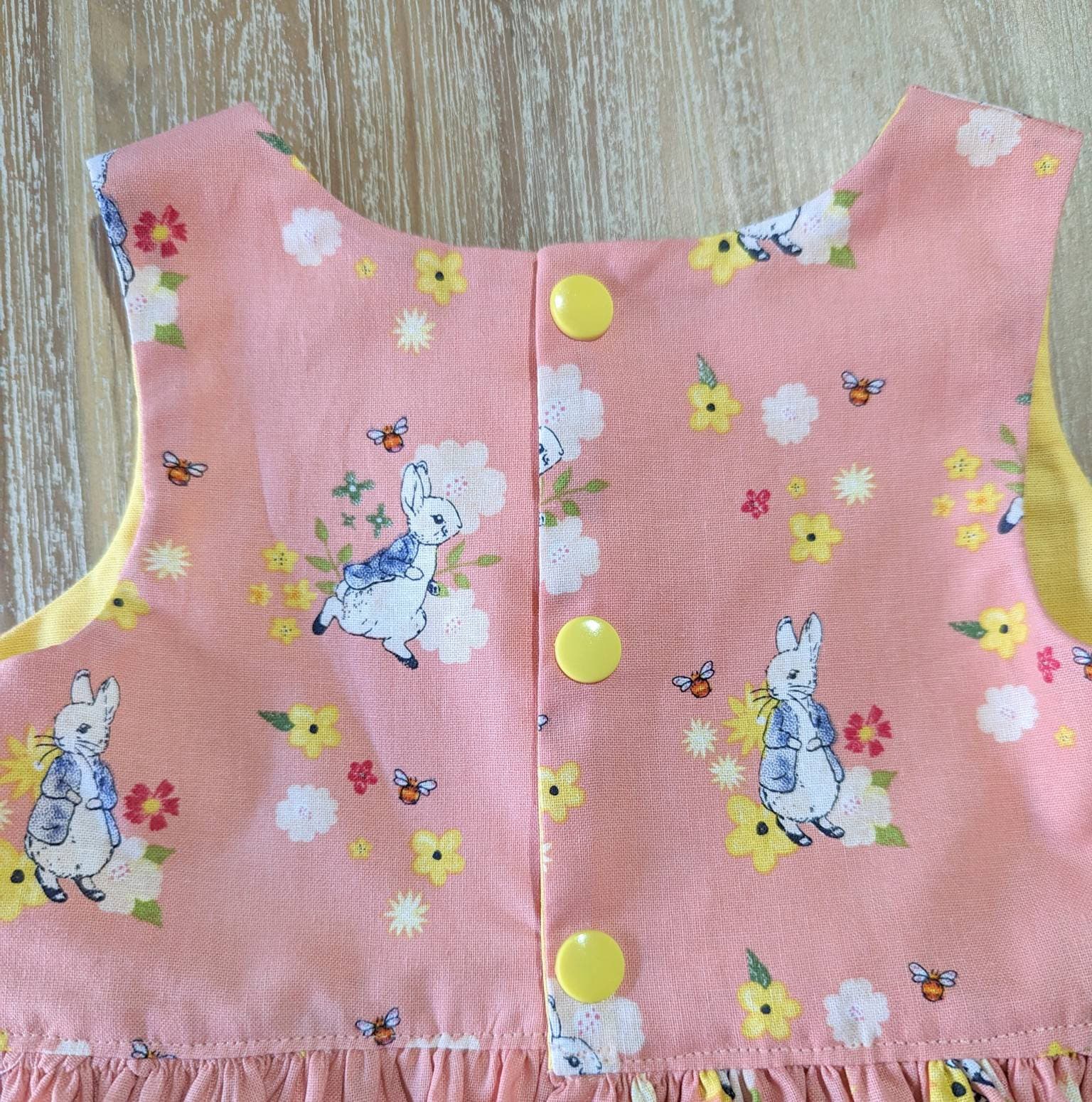 Peter Rabbit Yellow Dress Rabbit Girls Peter Rabbit Tea Party Dress // Handmade // Easter // Beatrix ...