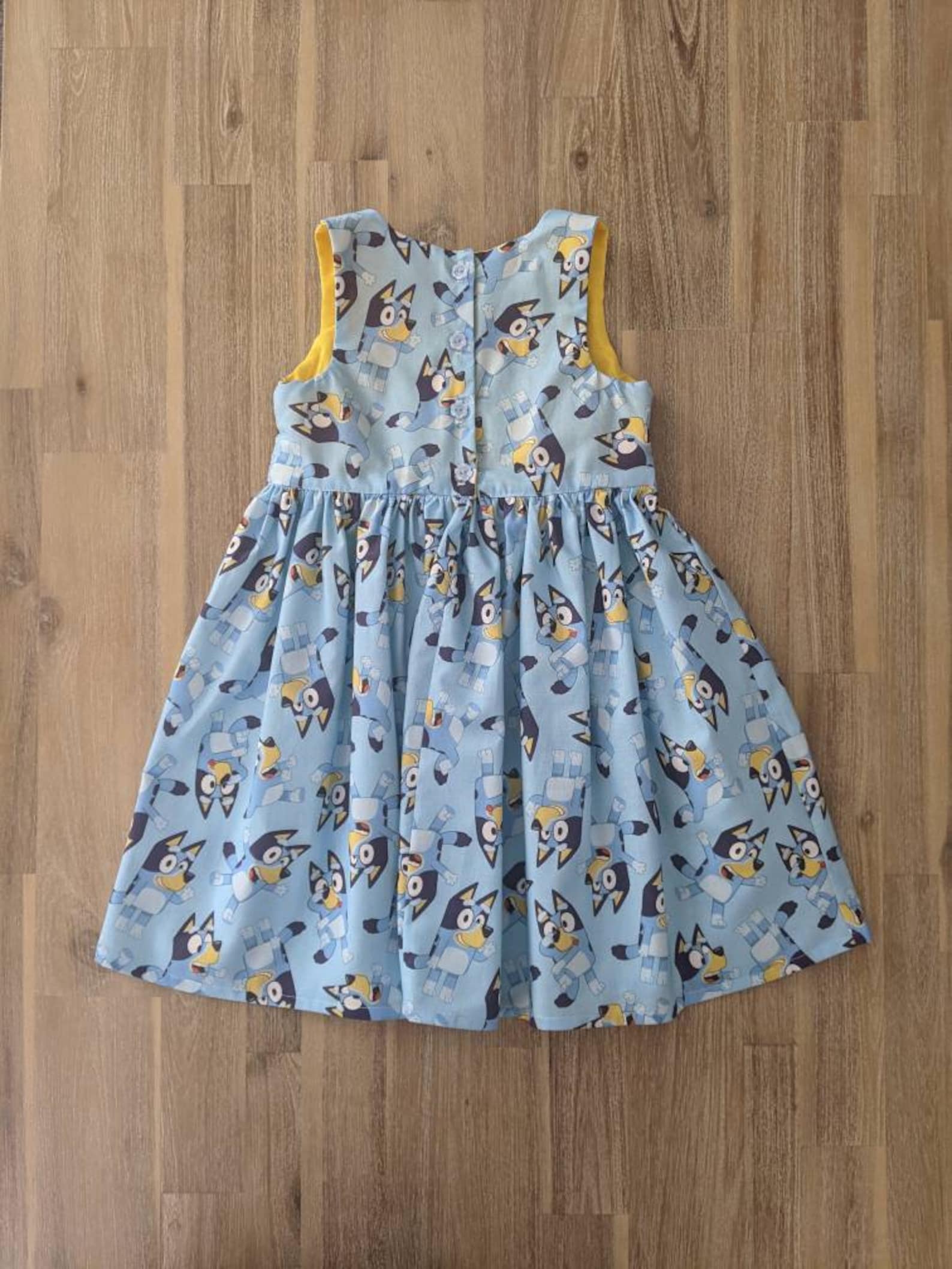 Girls bluey tea party dress // handmade // cotton // toddler Etsy