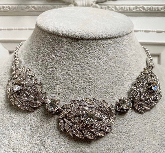 Vintage Schiaparelli Rhinestone Necklace