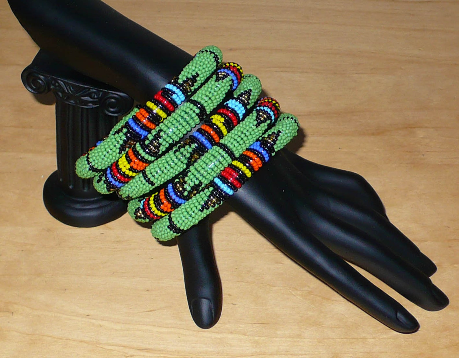 PULSERA ZULÚ AFRICANA Joyería africana pulsera de cuentas Etsy