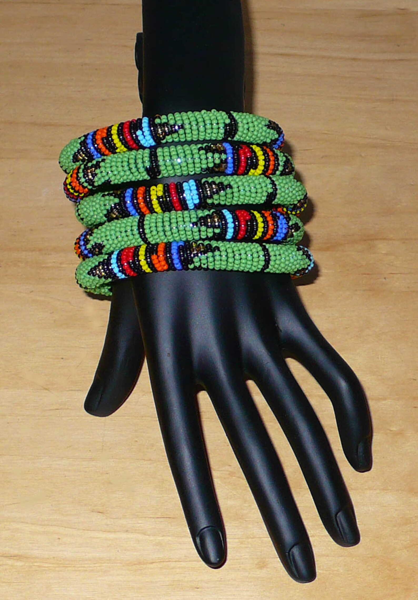 PULSERA ZULÚ AFRICANA Joyería africana pulsera de cuentas Etsy