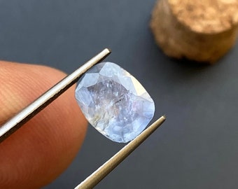9x7x3 mm 100% Real Ceylon Blue Sapphire Cut Gemstone, 1.82 CRT Untreated Blue Sapphire Gemstone, Loose Cut Stone For Jewelry Making
