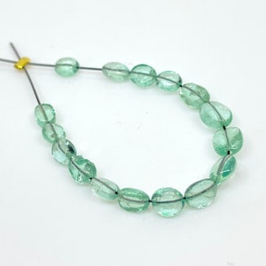 2 Ct Fine Natural Colombia Emerald Oval Micro Beads for Jewelry Making ~ AAA Quality Colombian Emerald Beads ~ 16 Beads from 2mm to 3mm