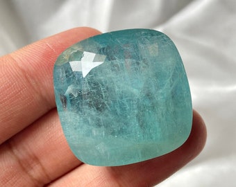167 quilates enorme aguamarina natural facetada cojín corte aguamarina ~ fina piedra preciosa en forma de cojín de aguamarina azul para hacer joyas 33 x 18 mm