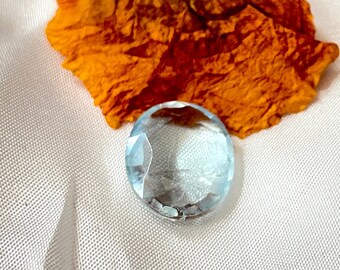 4.4 Carat Fine Quality Natural Oval Cut Faceted Aquamarine Loose Gemstone, Real A Grade Aquamarine Gemstone for Jewelry Making, 12x10x4 mm