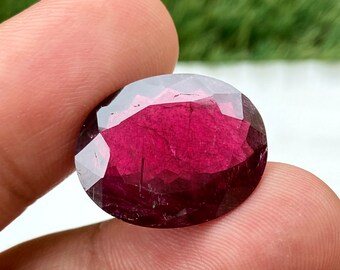 15.15 CRT 100% Natural Pink Tourmaline Oval Cut Gemstone ~~ Tourmaline For Jewelry Making ~~ 21x16x6 mm Size Loose Cut Stone Gift For Her