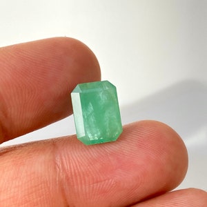 4,60 karatowy szlachetny prawdziwy szmaragdowy szlif kamień szlachetny używany do wyrobu pierścionka, wisiorka, 12x9x4 mm luźny naturalny szmaragd kamień szlachetny