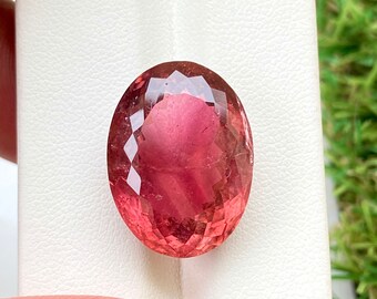 18.60 CRT AAA Quality Baby Pink Tourmaline Oval Cut Gemstone ~~ 20x15x9 mm ~~ Loose Tourmaline ~~ Tourmaline For Jewelry Making