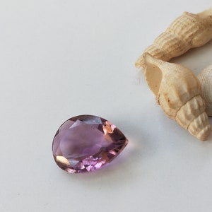 2.5 Carat Tourmaline -- Amazing Natural Luster Pink Tourmaline -- Faceted Pear Cut Tourmaline -- 8.5 by 11.8 mm -- For Making Jewelry.