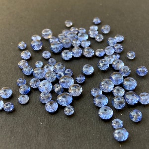 77 Pcs Natural Blue Sapphire Beads From Burma , Rondelle Faceted Beads , 3 to 5 mm Beads , 47 Carats , For Jewelry Making.