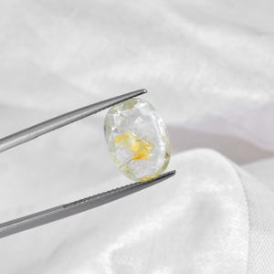 Pietra preziosa di zaffiro giallo birmano da 6,70 carati, taglio ovale, pietra sciolta, 14x10x4 mm