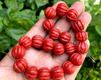 Carved Coral Beads - Etsy