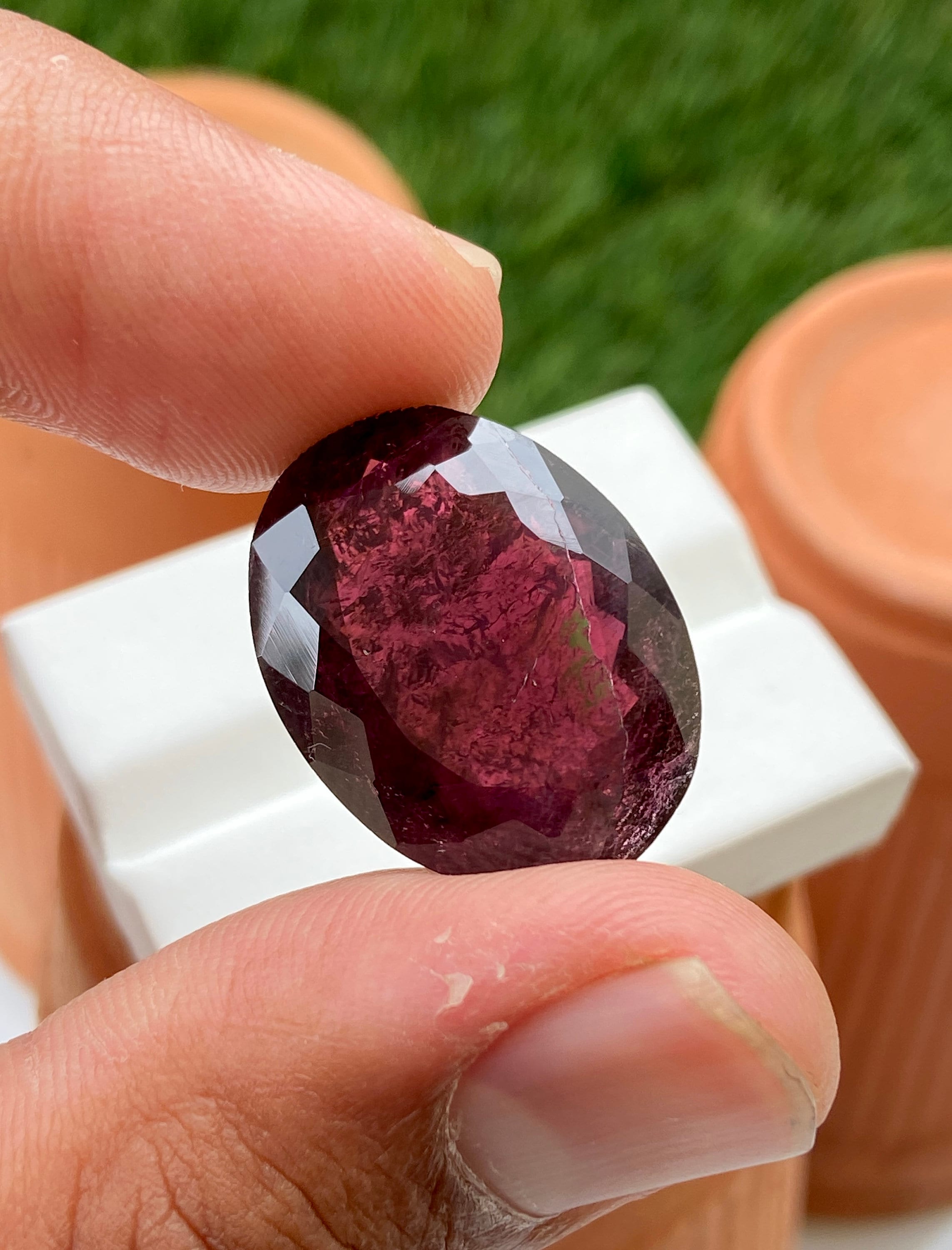 極上宝石質 ピンクトルマリン マイクロファセットカット ロット販売（16連） 極上宝石質 ピンクトルマリン マイクロファセットカット ロット販売