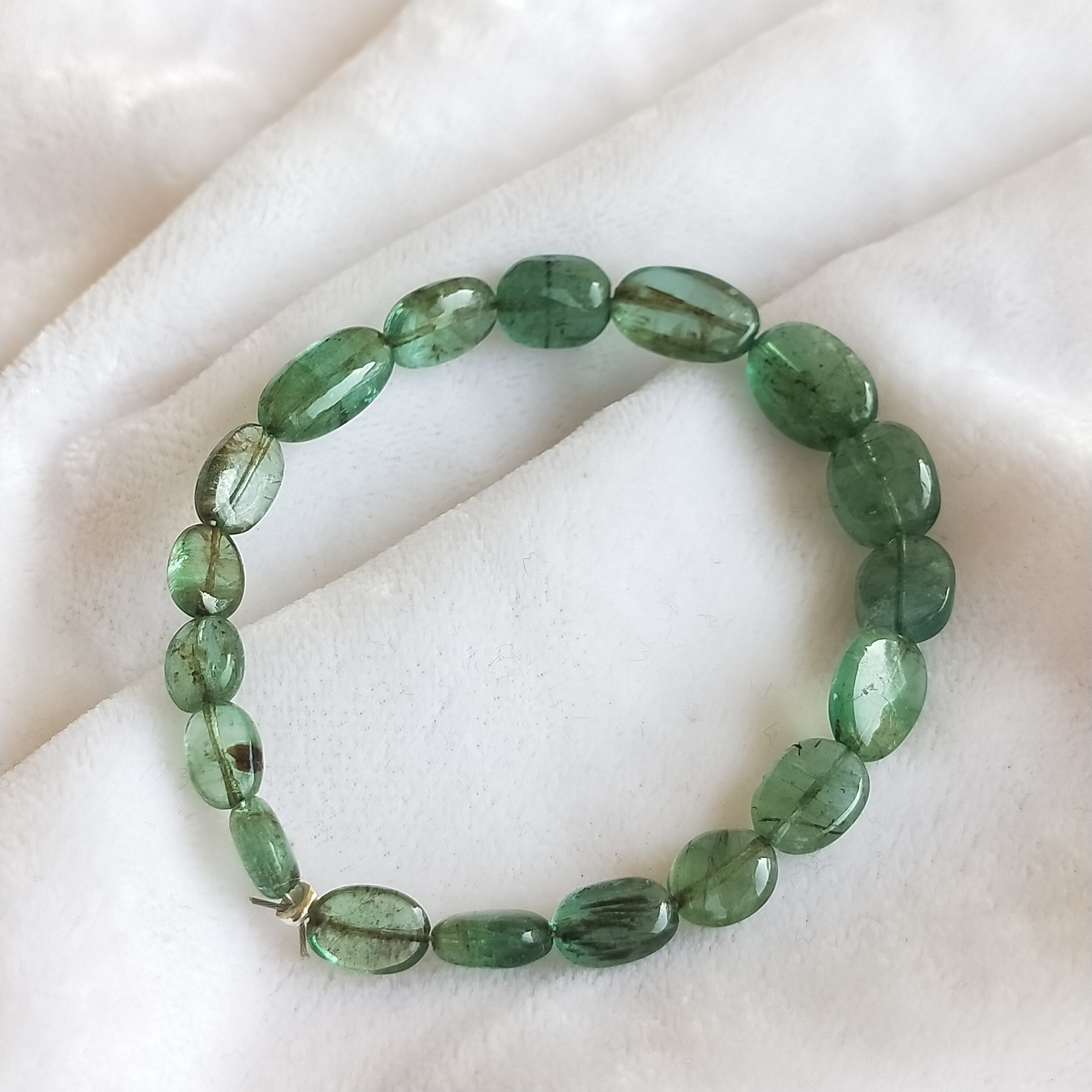 Natural Emerald Oval Polished Beads | Natural Zambia African Emerald | 18 Beads | 4.5 to 7 mm Width | 21 Carats | Precious Beads.