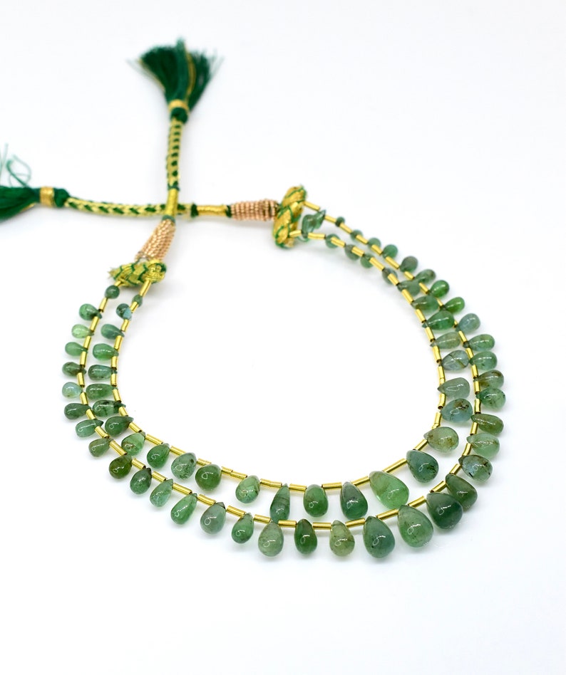 AA+,choose differnt size 4-5.5 mm Natural Rare Earth Mined Zambian Emerald Full 13 inch beads strand