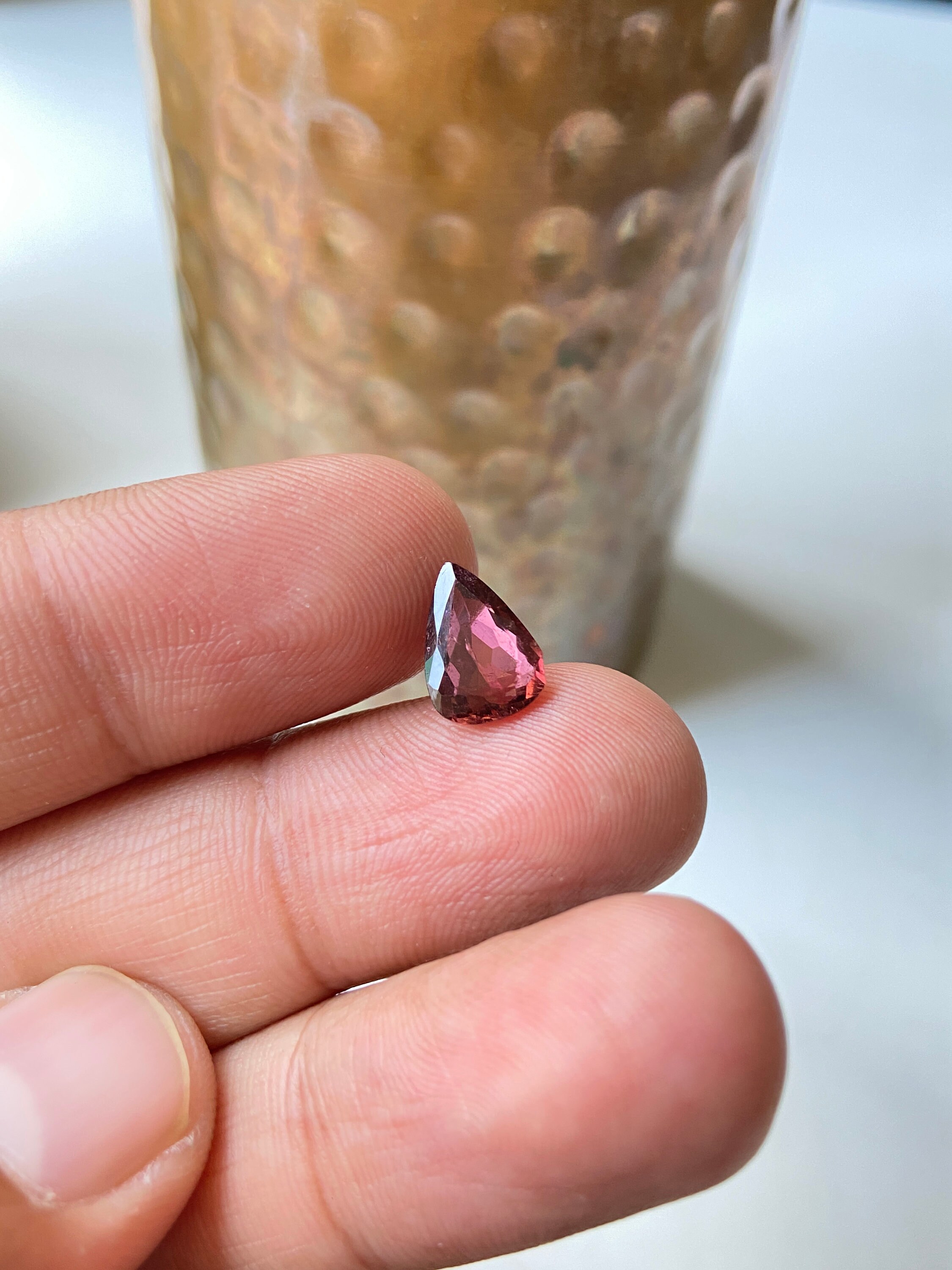 Pierre Tourmaline Rose 68.45 Ct Taillée Carrée - Qualité Excellente - Gemme En Vrac Neuve