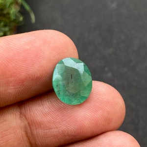 5.4 Cts Precious Beryl Emerald Real Beryl Emerald Oval Cut Faceted Loose Gemstone, Emerald Oval Stone, Natural Beryl, 12 x 10 x 6.5 mm