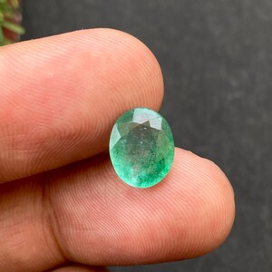 2.7 Cts Fine Quality Precious Emerald Beryl Oval Facet Gemstone, Beryl Emerald, Green Beryl Heated, 10 x 8 x 4 mm
