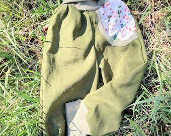 Linen trousers, harem pants, cotton linen, sizes 86-122, individually tailored, Acufactum summer