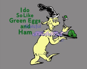 Green Eggs And Ham Svg Etsy