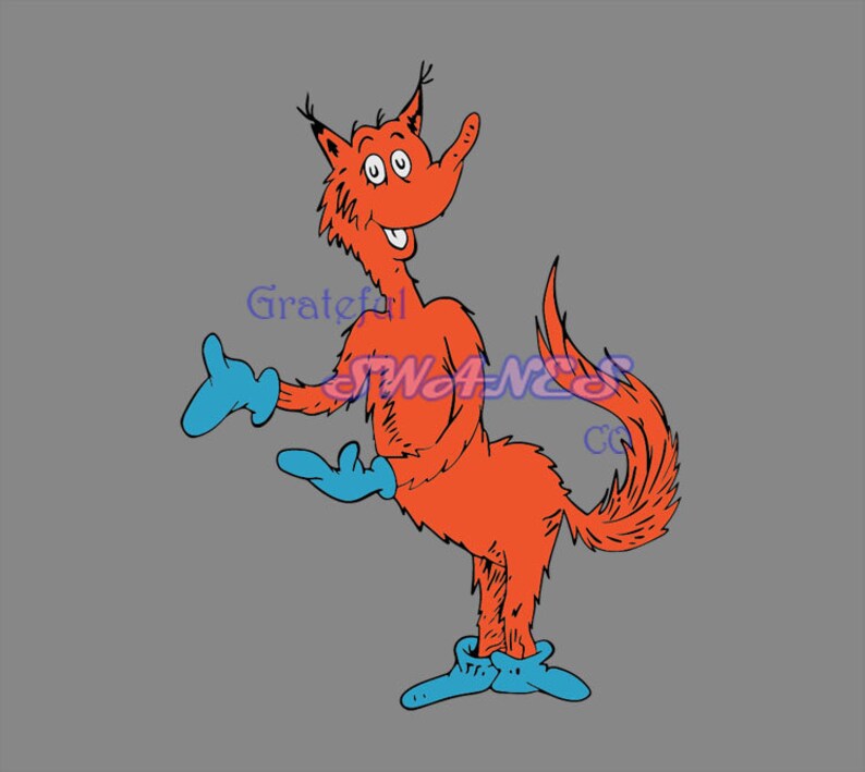 Download Fox in socks Dr Seuss svg file instant download | Etsy