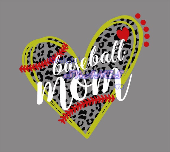 Download Baseball Mom Leopard Svg Cut File Baseball Svg Etsy
