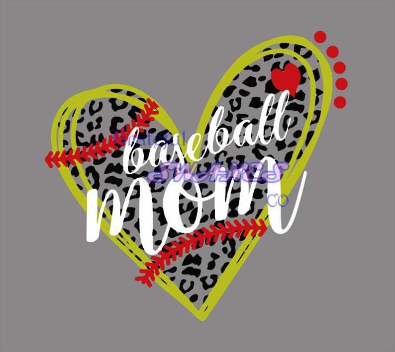 Download Baseball Mom Leopard Svg Cut File Baseball Svg Etsy