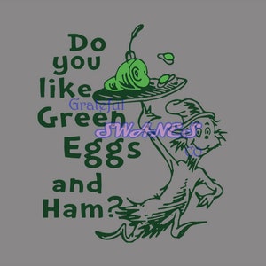Green Eggs And Ham Svg Etsy