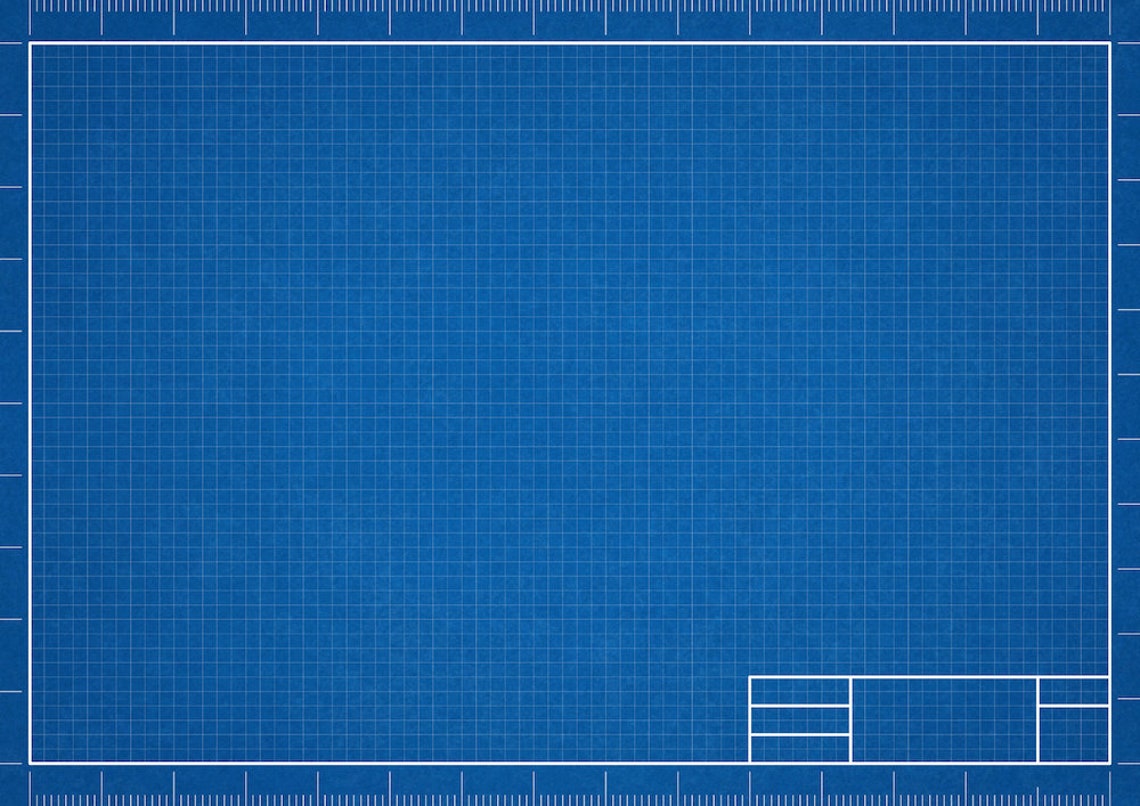 6 Blank Blueprint Templates A4 Etsy