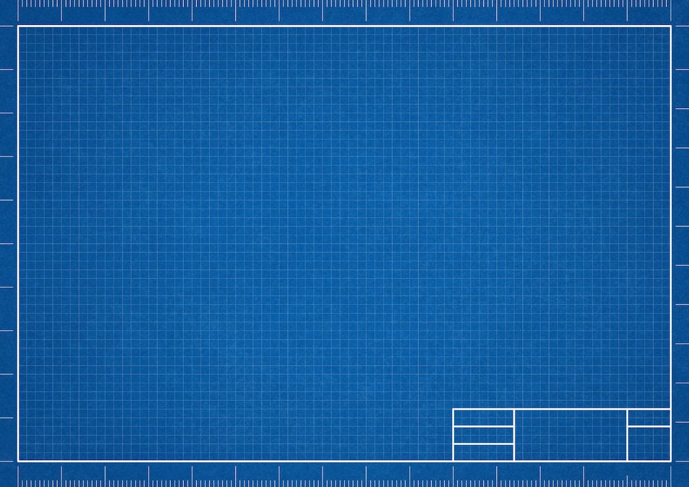 6 Blank Blueprint Templates A4 