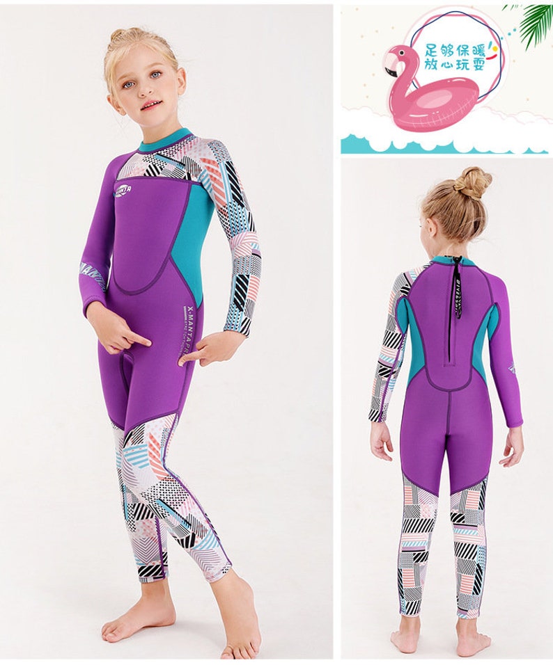 Girl Girls Thermal Swimwear / Swim Suit Kids/ Children Baby Etsy