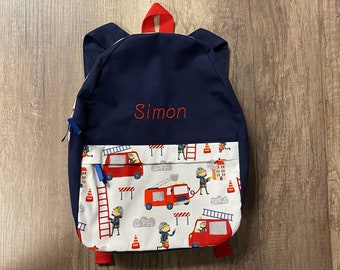 FIREFIGHTER personalized children's backpack