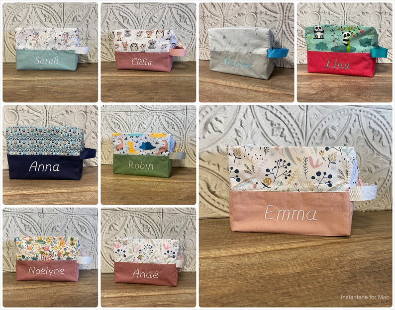 Personalized toiletry bag PATTERN OF YOUR CHOICE image 2