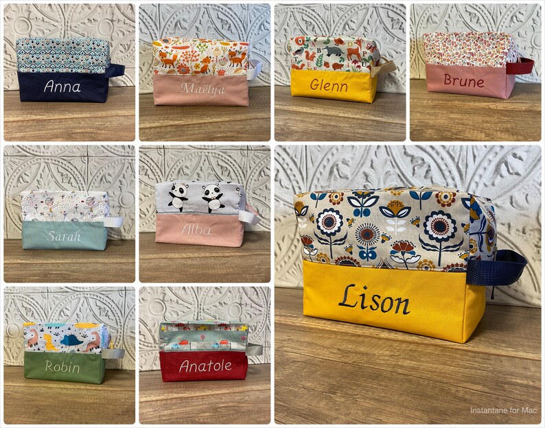 Personalized toiletry bag PATTERN OF YOUR CHOICE image 4