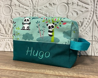 Personalized children's toiletry bag PANDA