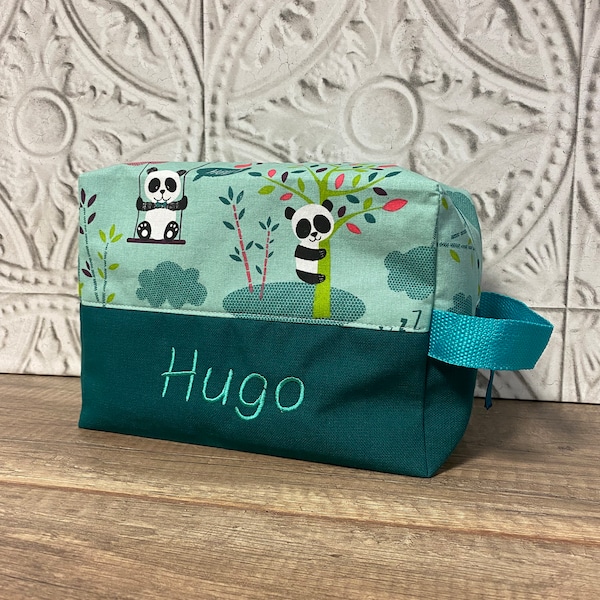 Beauty case per bambini personalizzato PANDA