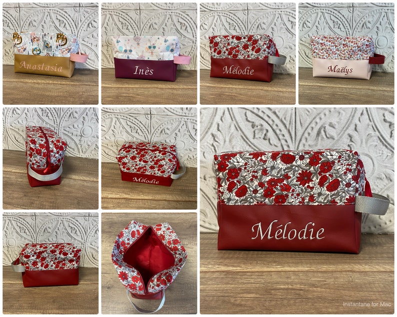 Personalized Toiletry Bag PATTERN OF YOUR CHOICE image 7