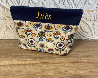 Trousse à personnalisée motif et texte au choix