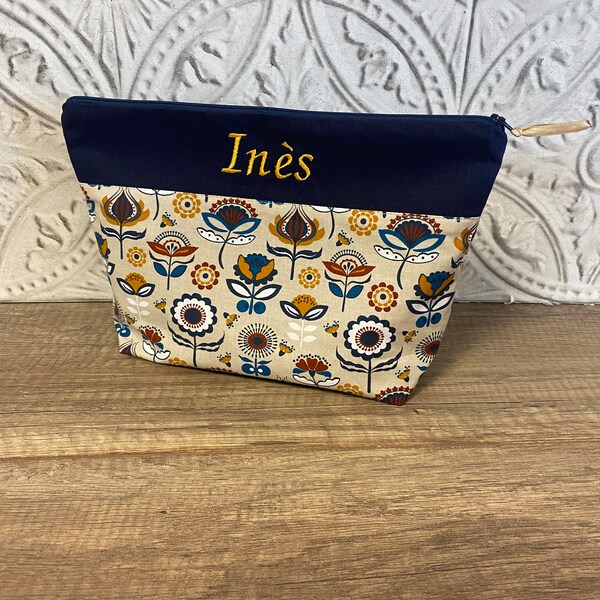 Trousse à personnalisée motif et texte au choix