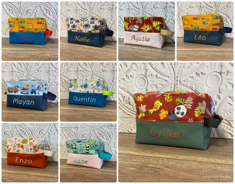 Personalized Toiletry Bag PATTERN OF YOUR CHOICE image 4