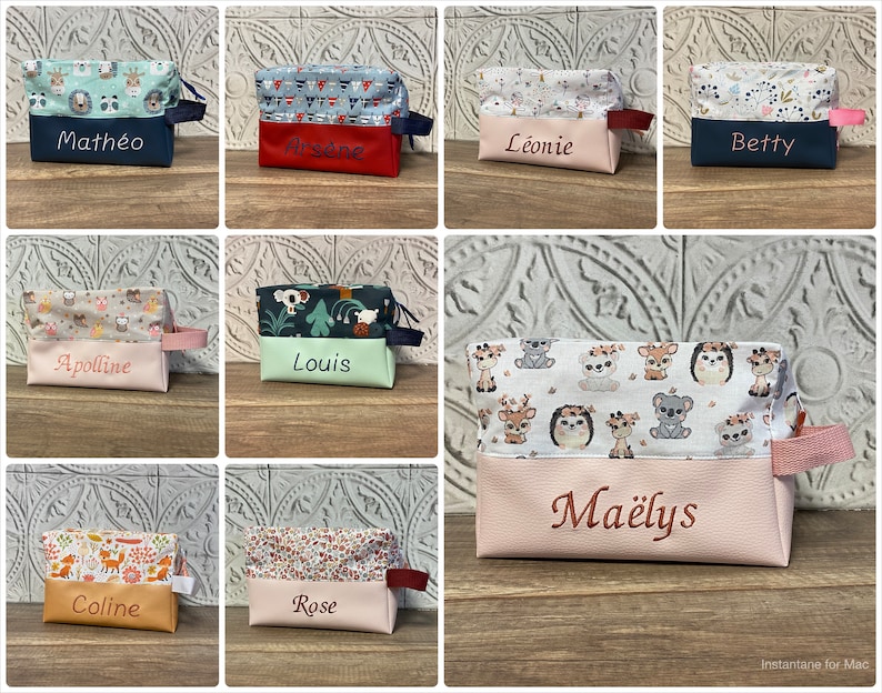 Personalized Toiletry Bag PATTERN OF YOUR CHOICE image 3