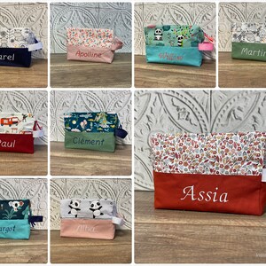 Personalized toiletry bag PATTERN OF YOUR CHOICE image 5