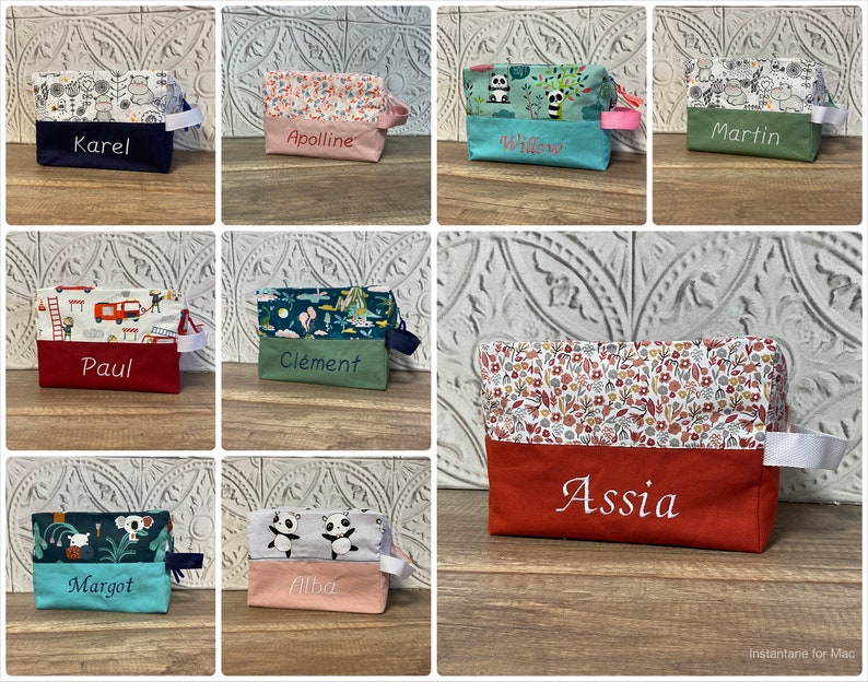 Personalized toiletry bag PATTERN OF YOUR CHOICE image 5