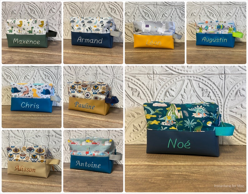 Personalized Toiletry Bag PATTERN OF YOUR CHOICE image 5